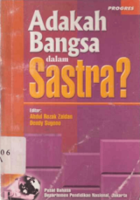 Image of Adakah Bangsa dalam Sastra